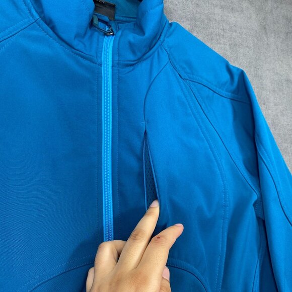 Double Diamond Womens Turquoise Full-Zip Softshell Jacket size XL Fleece Lined - Picture 14 of 16